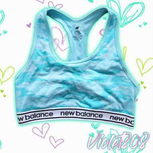[XL] New Balance Blue Camo Sports Bra/Bralette